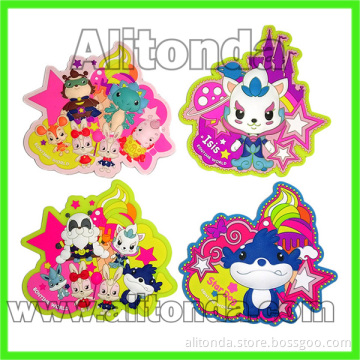 PVC 2d 3d food fruit cartoon animal shape fridge magnets for promotional gifts